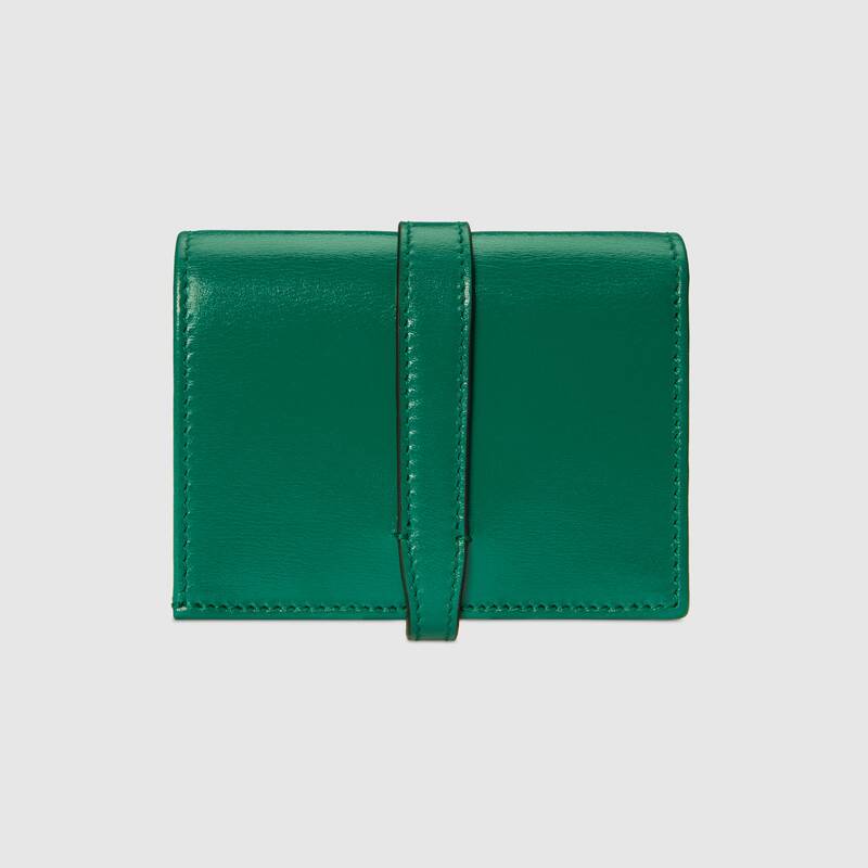 Gucci Jackie 1961 Card Case Wallet 645536 Green